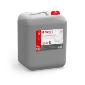 BORNIT Fundamentgrund - preparat gruntujący na bezie modyfikowanej emulsji bitumicznej, nie zawierającej rozpuszczalników, można go malować i natryskiwać.