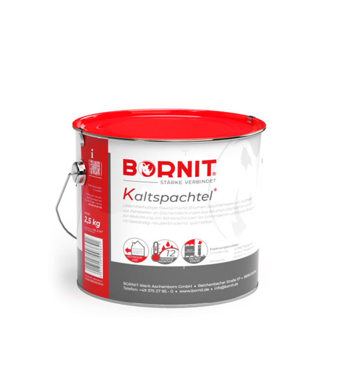 BORNIT Kaltspachtel BORNIT Silna marka w budownictwie BORNIT Kaltspachtel - bitumiczna masa szpachlowa